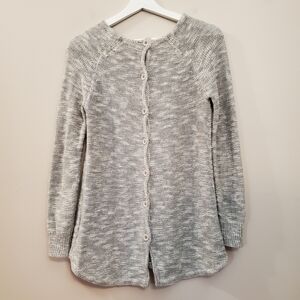 Sparrow (Anthropologie) - Cotton and Linen Button Back Sweater - Size XS